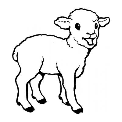 Распечатать раскраску Овца