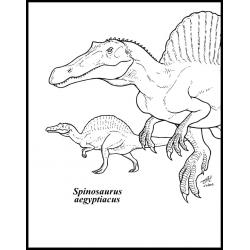  Спинозавр на охоте