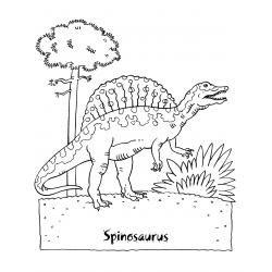 Спинозавр - раскраска для детей