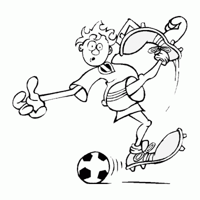 Раскраска спорт для детей