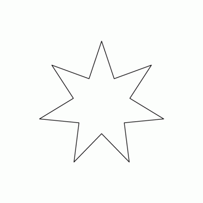 шаблон простой звезды