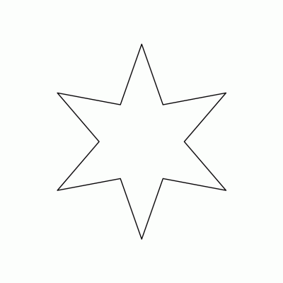 Шаблон звезды неправильной формы
