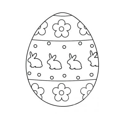 шаблон яйца для вырезания из бумаги