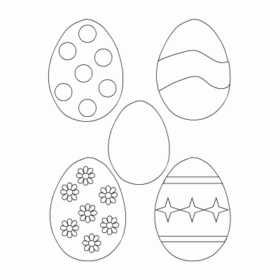 шаблон яйца для вырезания из бумаги