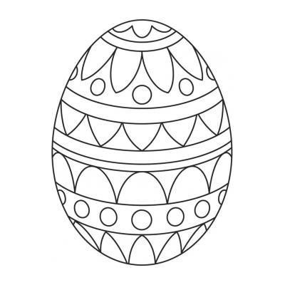 Пасхальное яйцо - шаблон для вырезания
