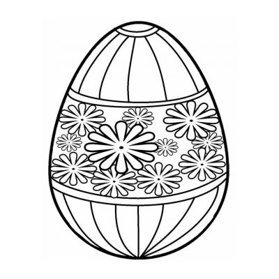 Пасхальное яйцо - шаблон для вырезания