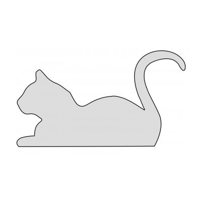 Шаблон кошки для раскрашивания