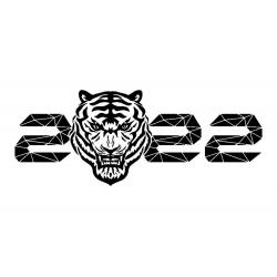  трафарет тигра на новый год 2022 для вырезания на окно