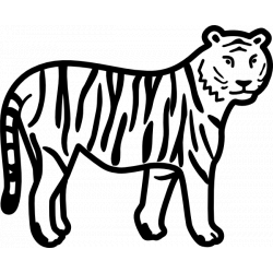  трафарет тигра для вырезания из бумаги шаблоны распечатать