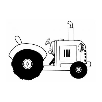  разукрашки трактора
