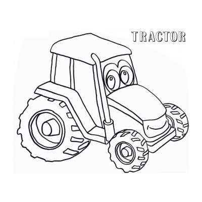  раскраски тракторы