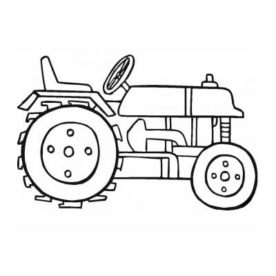  трафарет трактора для детей
