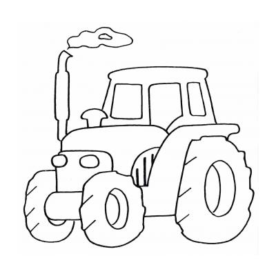 трактор раскраска для малышей