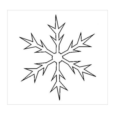 Снежинка-треугольник шаблон для вырезания